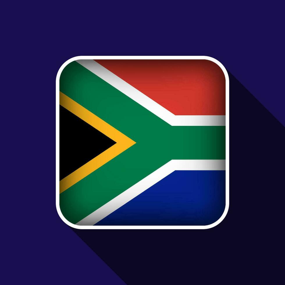 Flat South Africa Flag Background Vector Illustration