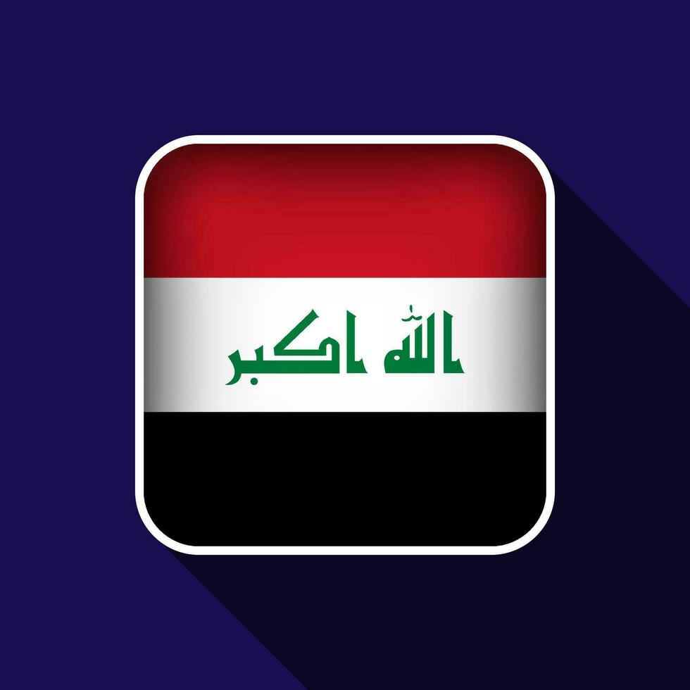 Flat Iraq Flag Background Vector Illustration