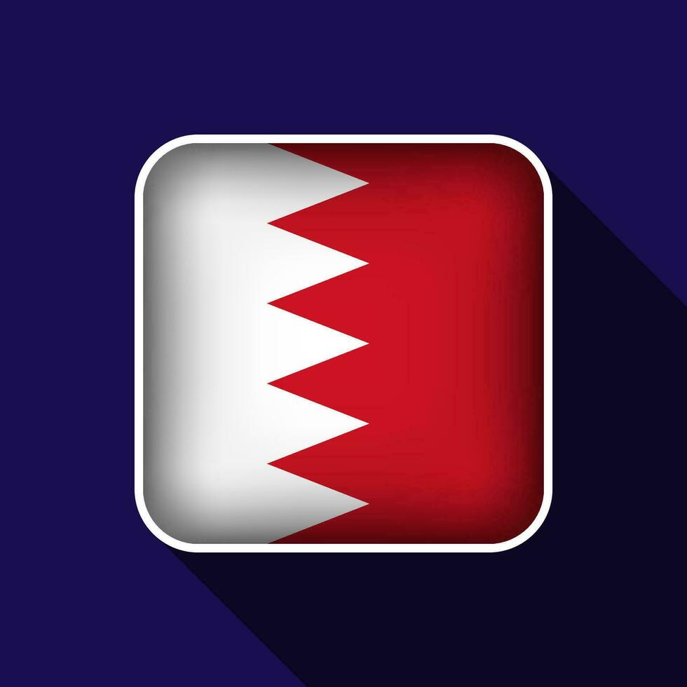 Flat Bahrain Flag Background Vector Illustration
