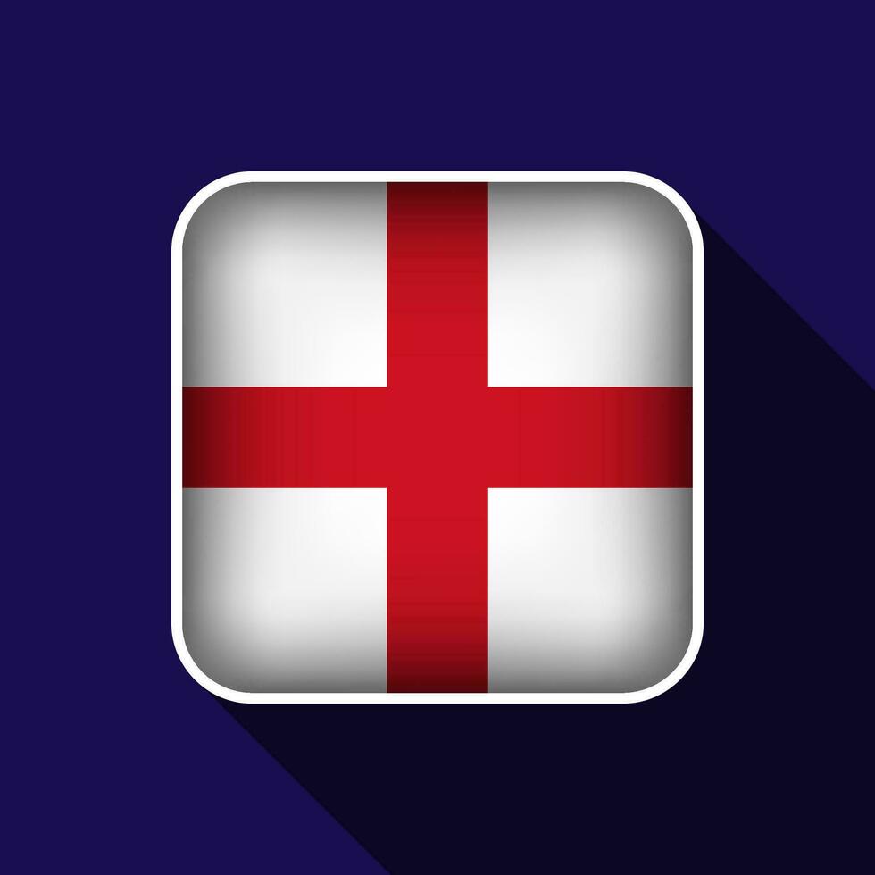 Flat England Flag Background Vector Illustration