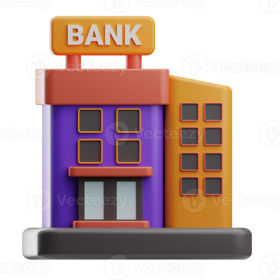 Safe Payment Object Bank 3D Illustration png