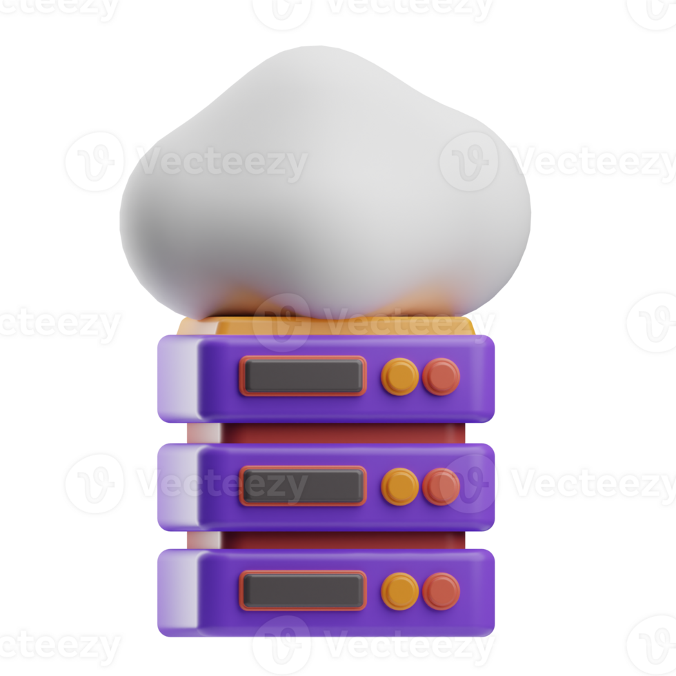 Safe Payment Object Cloud Data 3D Illustration png