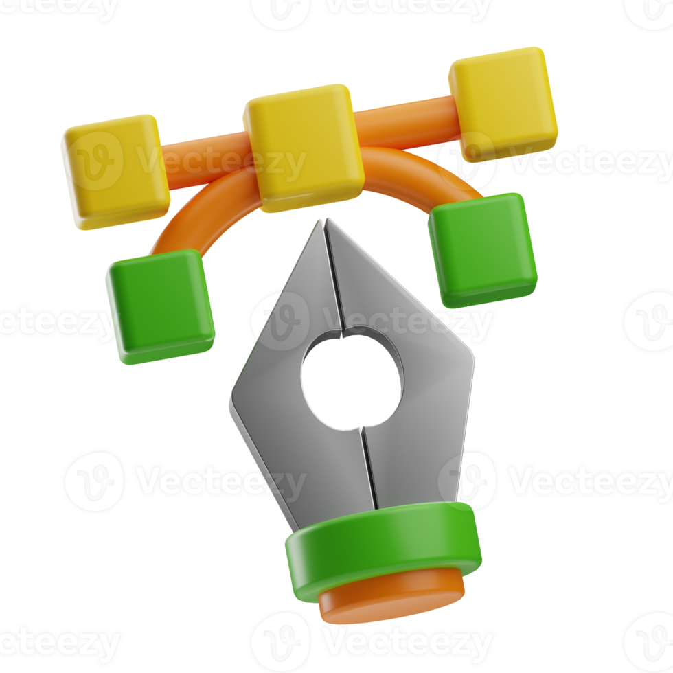 Printing Object Vector 3D Illustration png