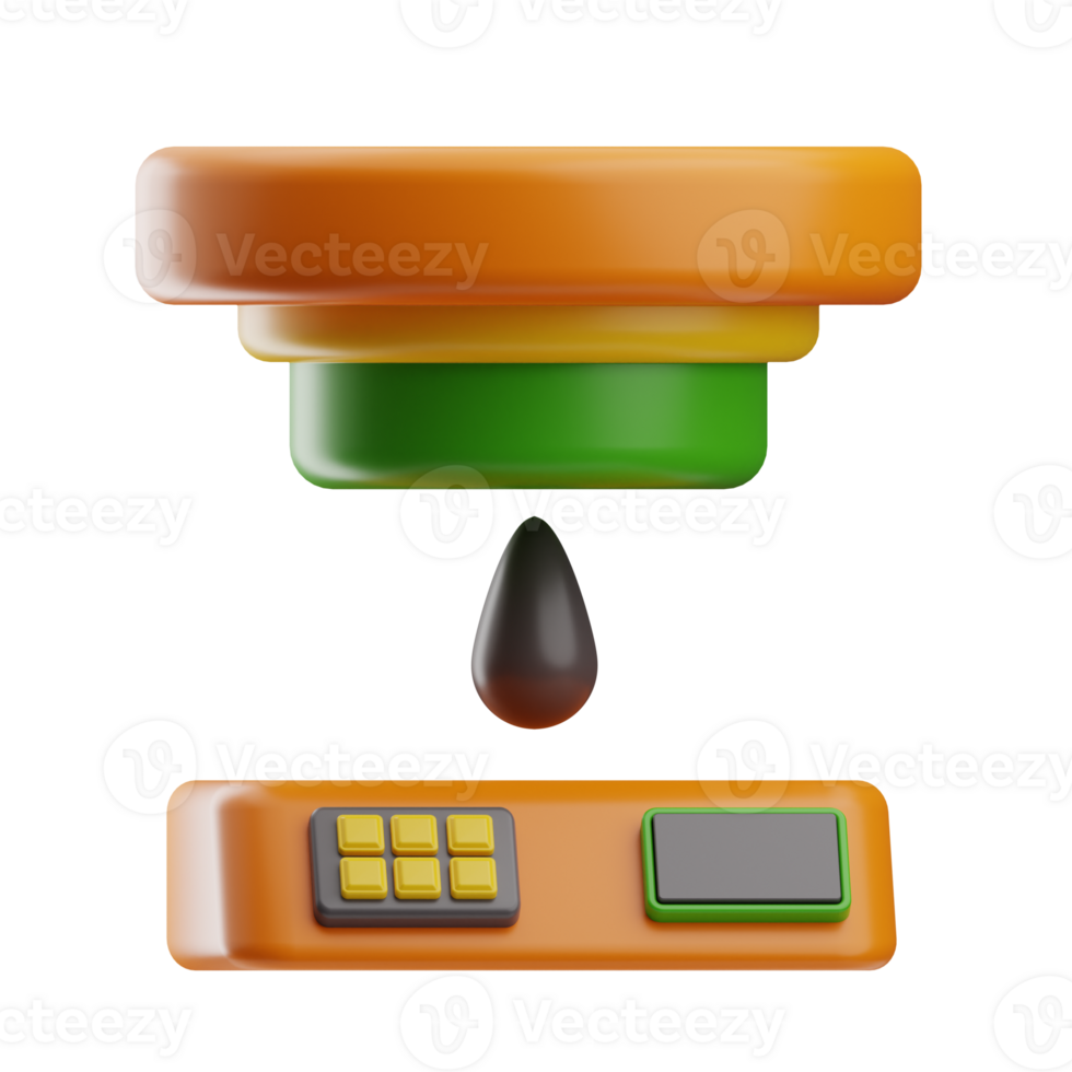 impression objet jet d'encre 3d illustration png