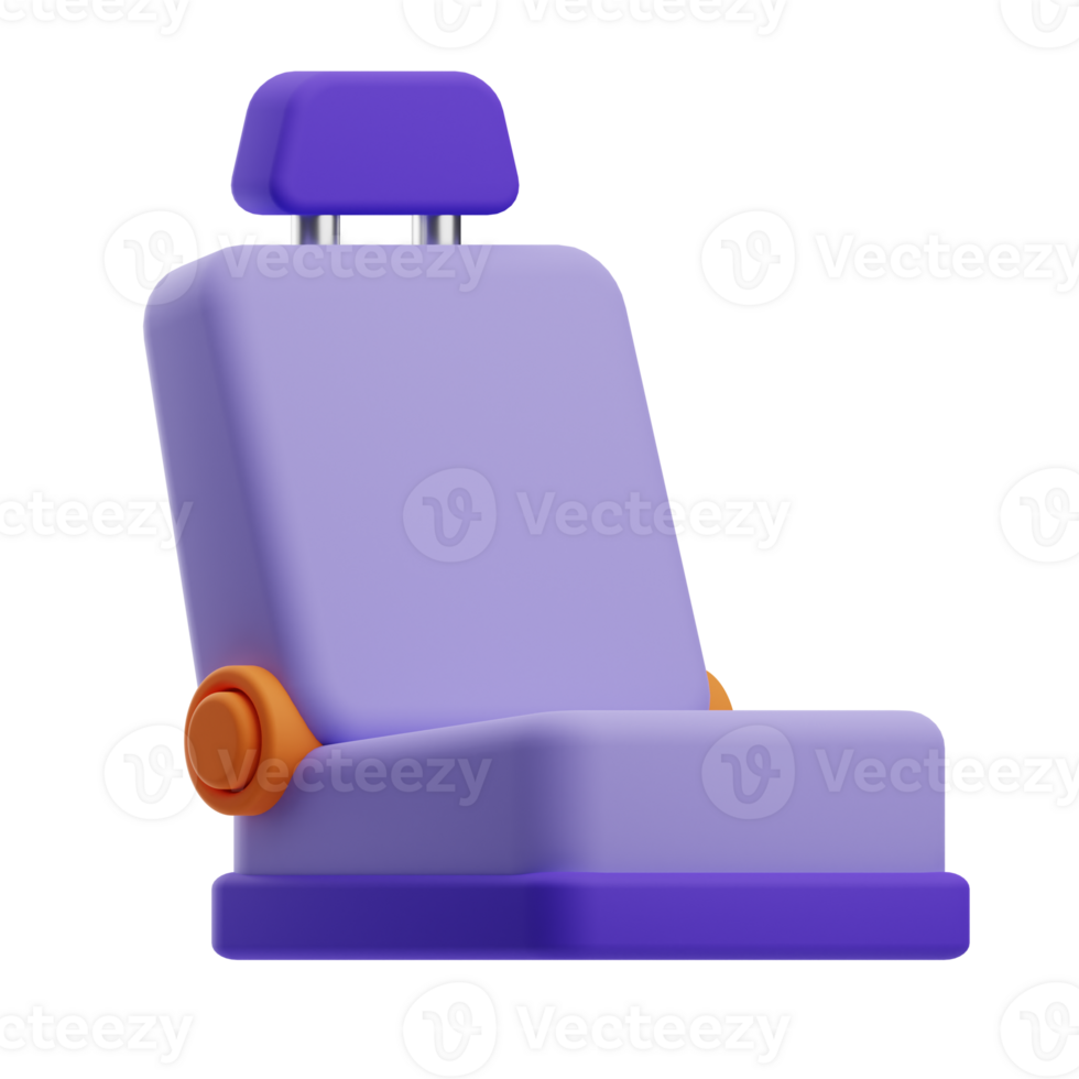 auto wassen voorwerp auto stoel 3d illustratie png