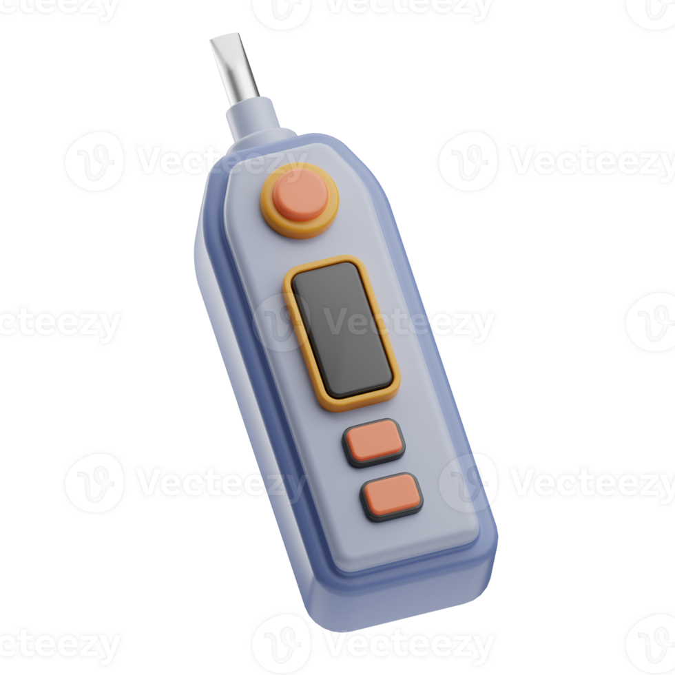 Engineering Object Voltage Indicator 3D Illustration png