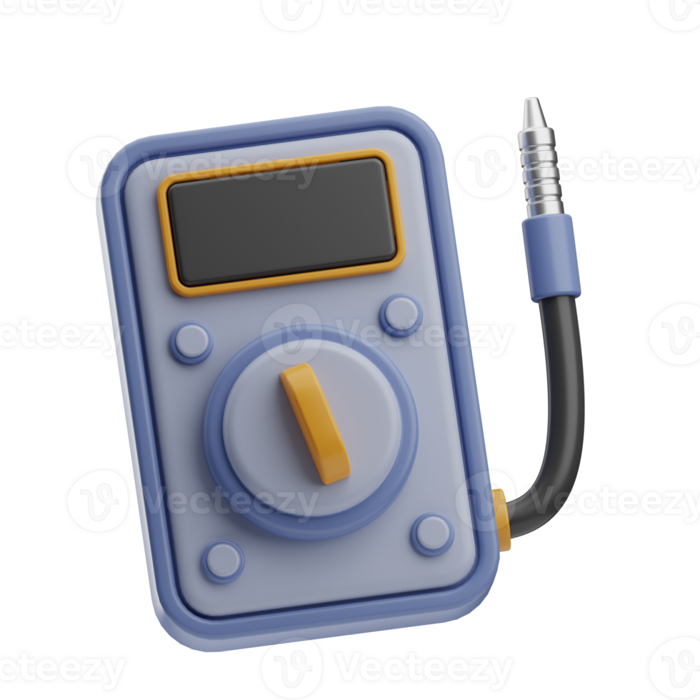 bouwkunde voorwerp multimeter 3d illustratie png