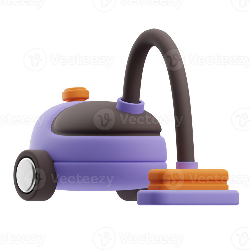 Car Wash Object Vacuum Cleaner 3D Illustration png