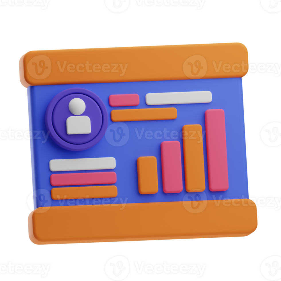 menselijk middelen voorwerp analytics 3d illustratie png