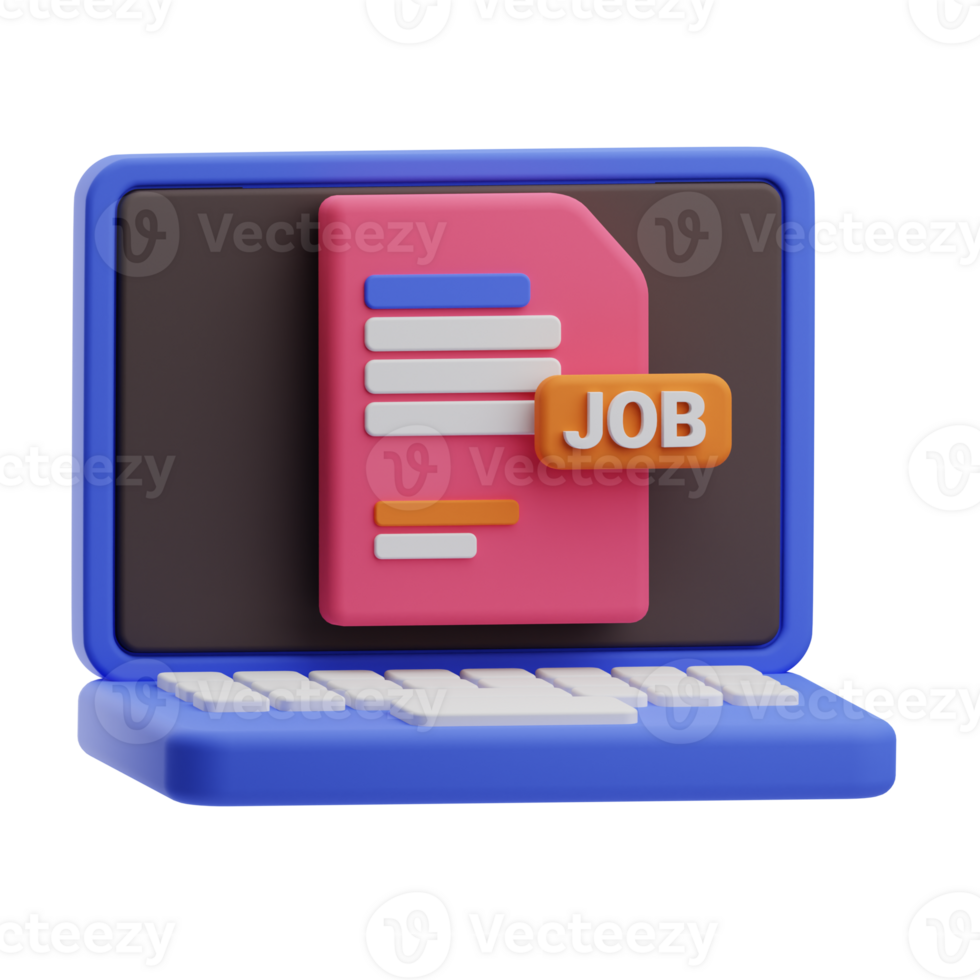 Human Resources Object Job Offer 3D Illustration png
