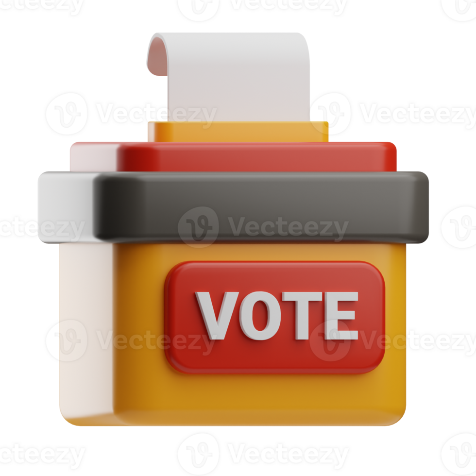 Activism Object Vote 3D Illustration png