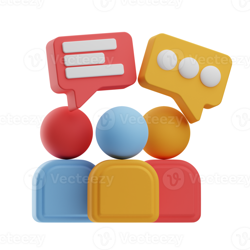 Mentoring and Training Object Workgroup 3D Illustration png