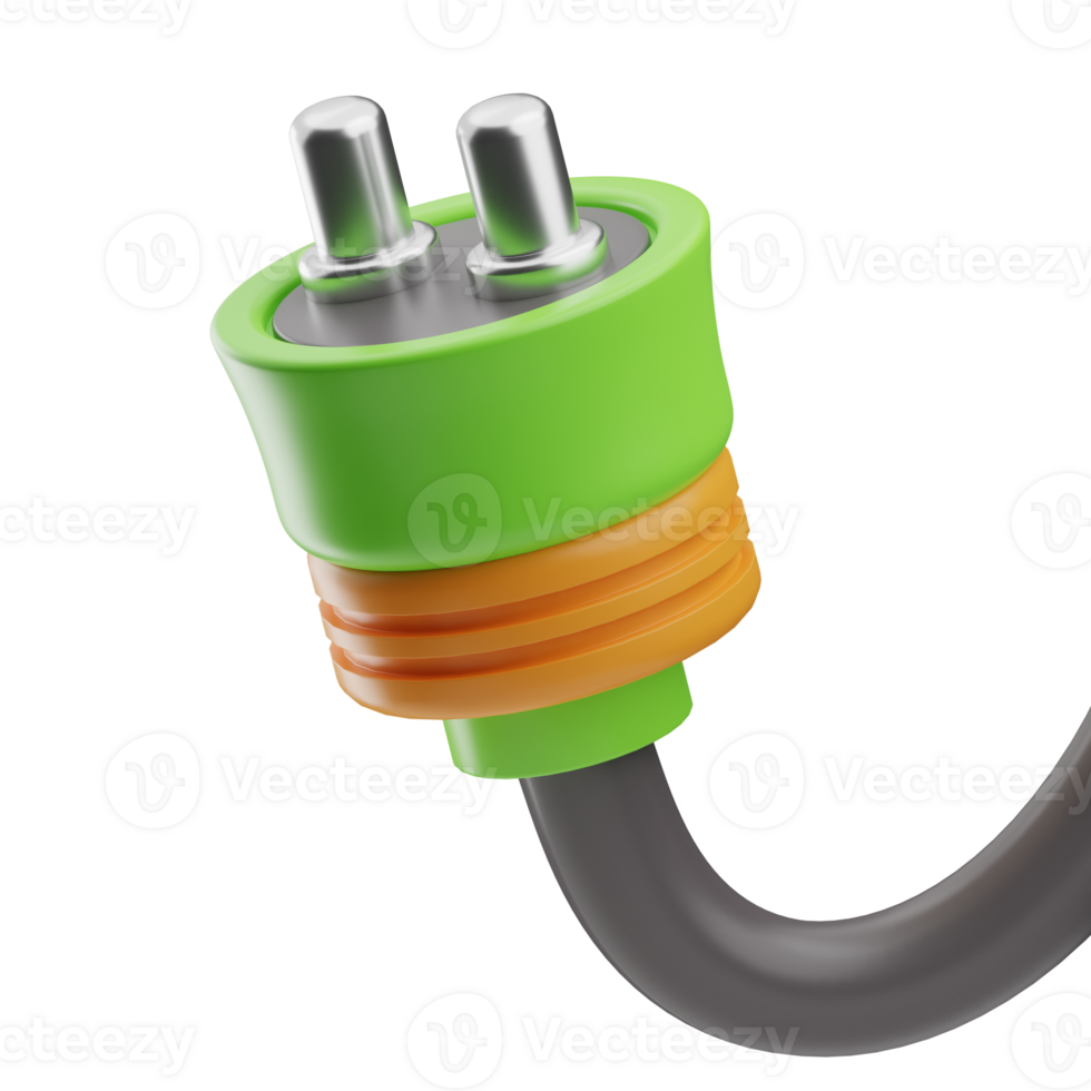 Electrical Tools Object Plug 3D Illustration png
