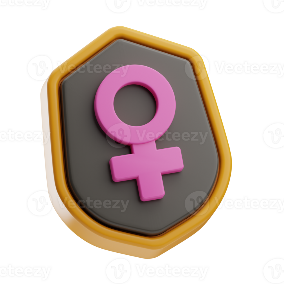 Activism Object Shield 3D Illustration png