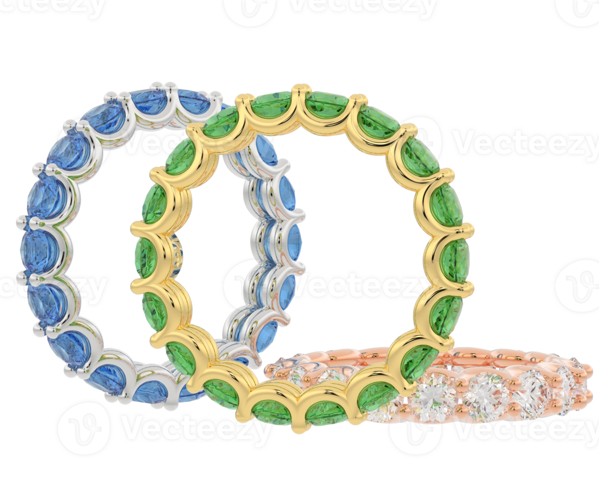 Jewelry isolated on background. 3d rendering - illustration png