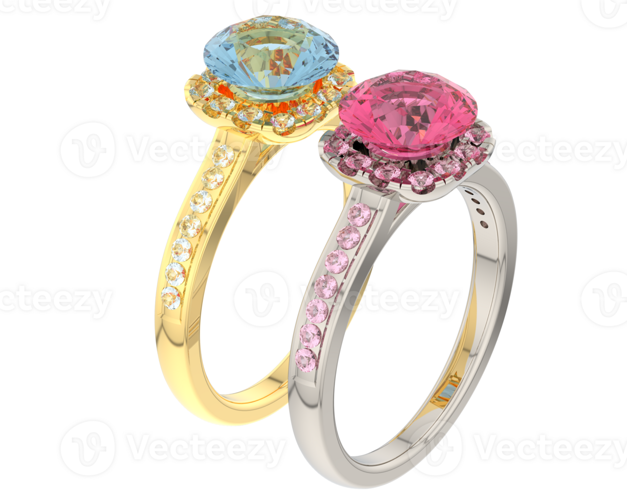 Jewelry isolated on background. 3d rendering - illustration png