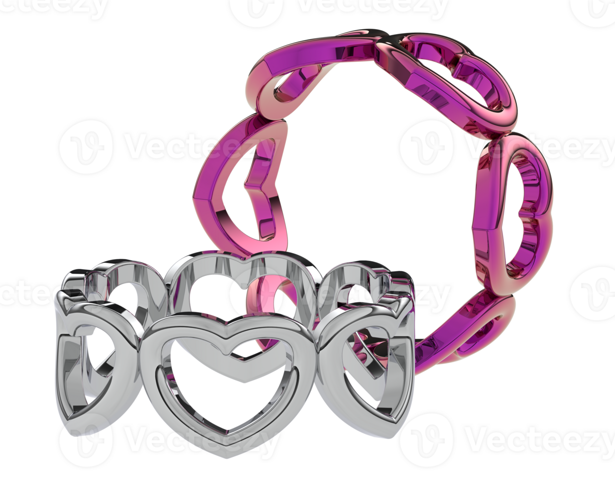 Jewelry isolated on background. 3d rendering - illustration png