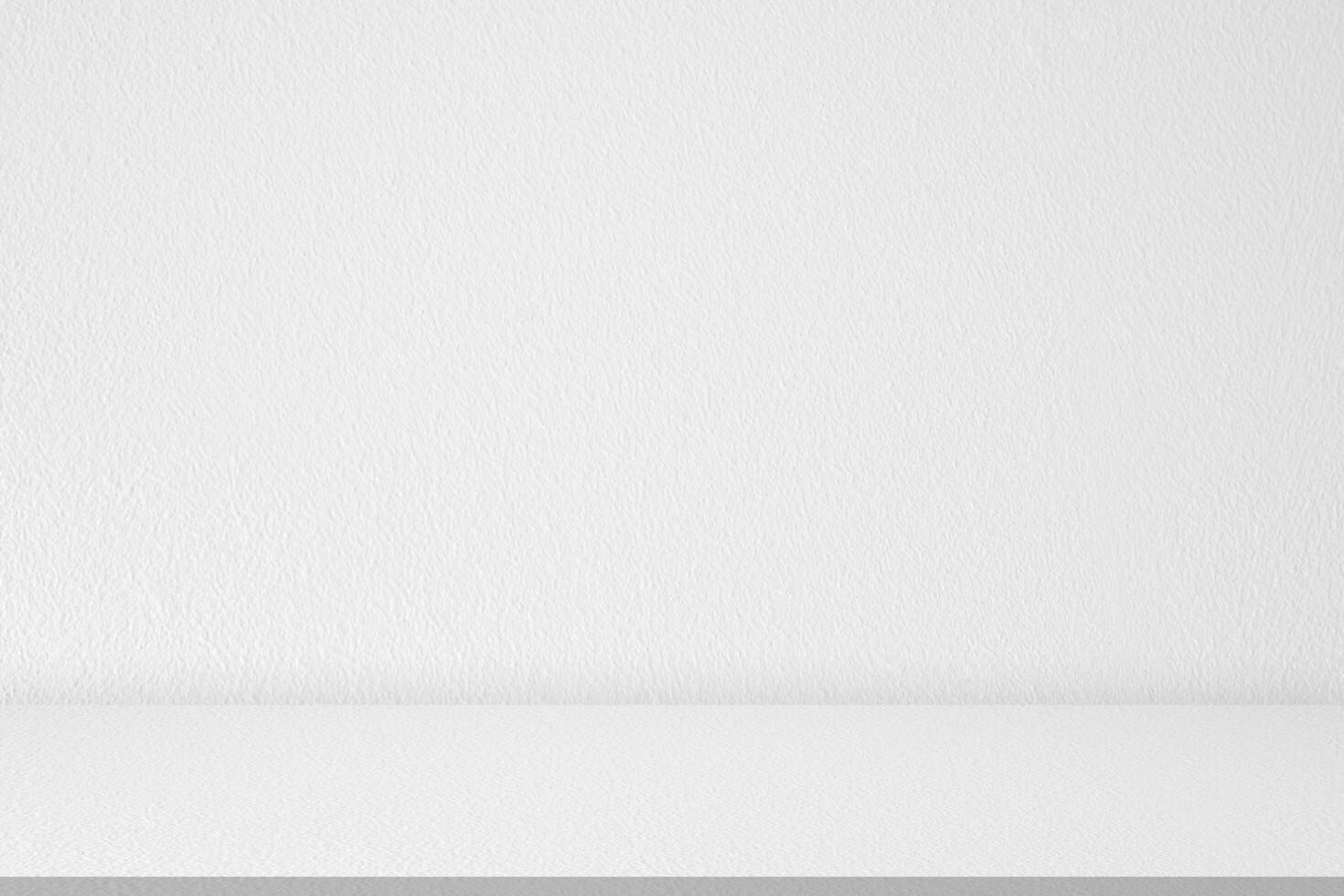 antecedentes blanco pared estudio habitación con sombra, brillante ligero en cemento mesa parte superior superficie,concepto Bosquejo monitor podio para primavera verano producto presente, vacío fondo hormigón textura habitación antecedentes foto