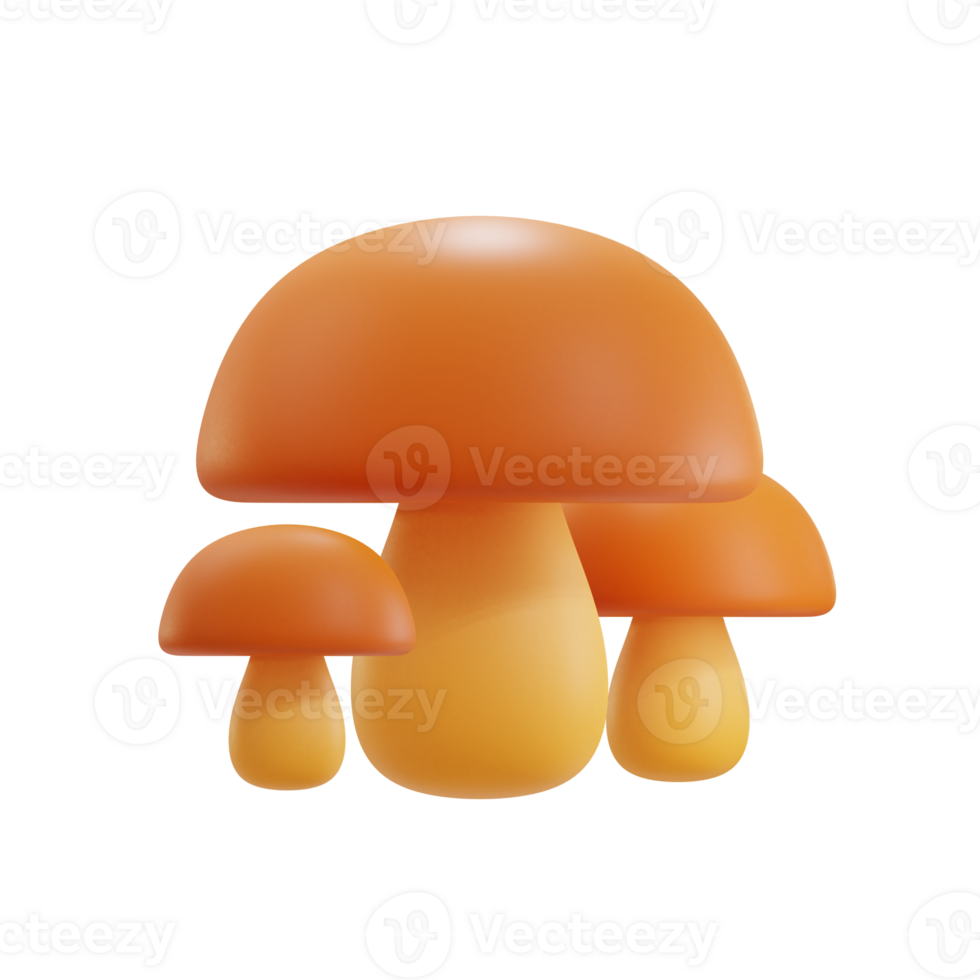 paddestoel 3d illustraties png