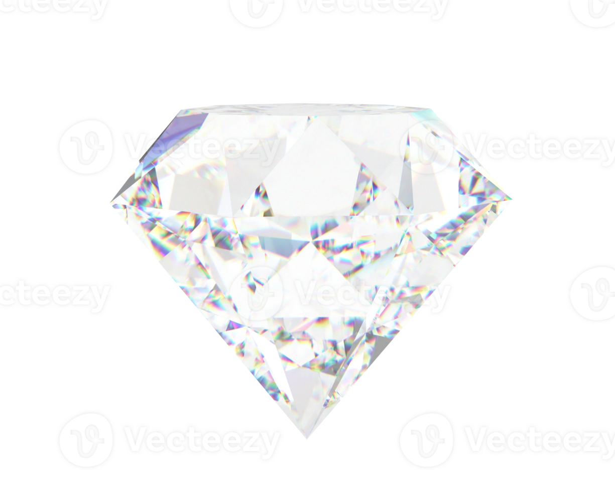 Diamond ring isolated on background. 3d rendering - illustration png
