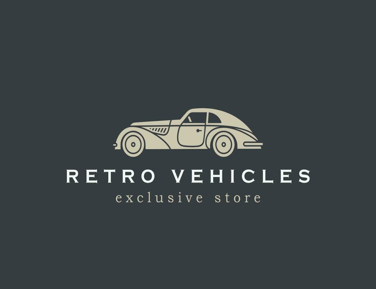 coche logo y ilustración completamente editable archivo vector