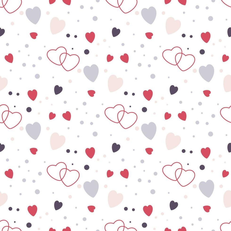 romantic seamless pattern vector