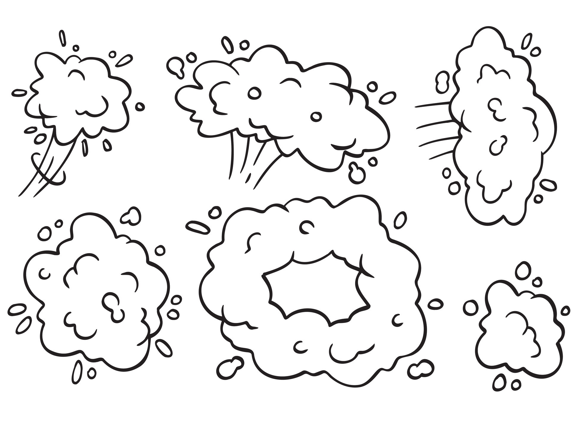 Comic Bubble Cloud Track And Trace An Abstract Element Of Movement Cartoon Black And White Comic Bubble Cloud Track And Trace An Abstract Element Of Movement Cartoon Black And White