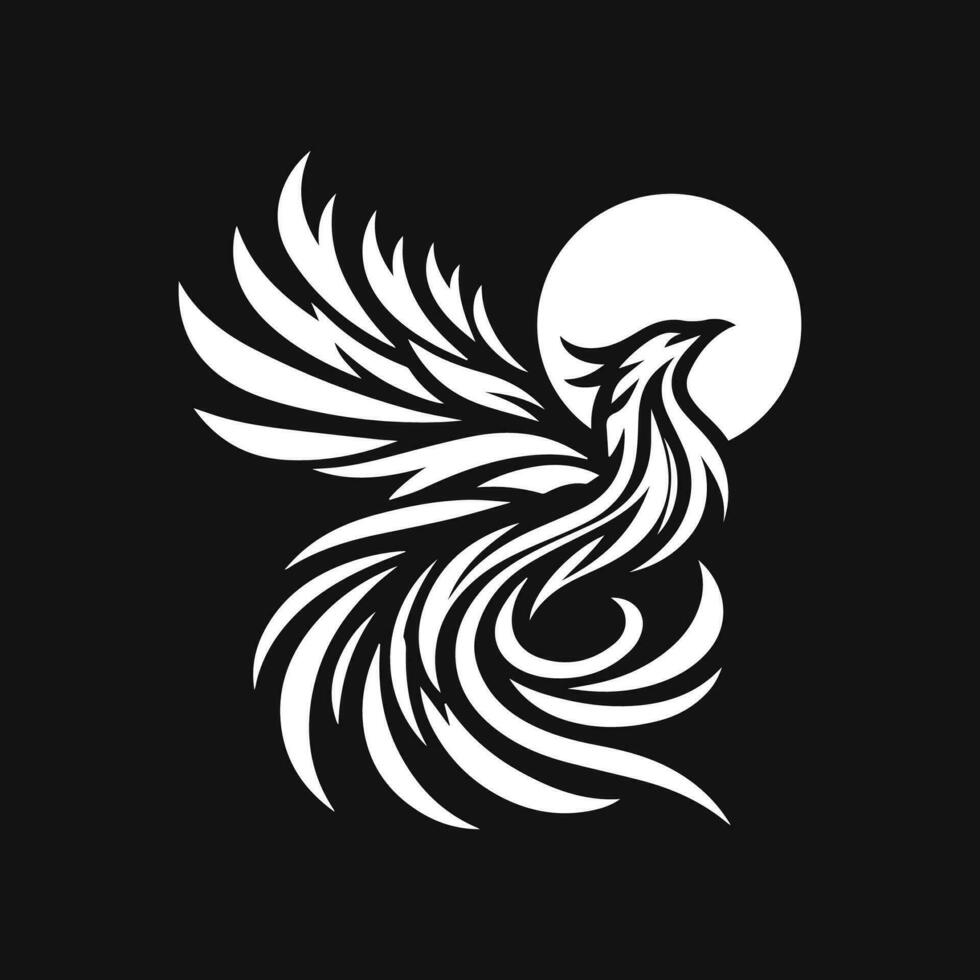 Eagle logo template vector icon illustration design. Tattoo style.