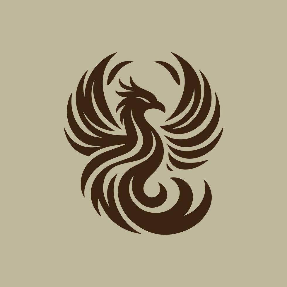 Falcon logo design vector template. Creative symbol tatto vector illustration