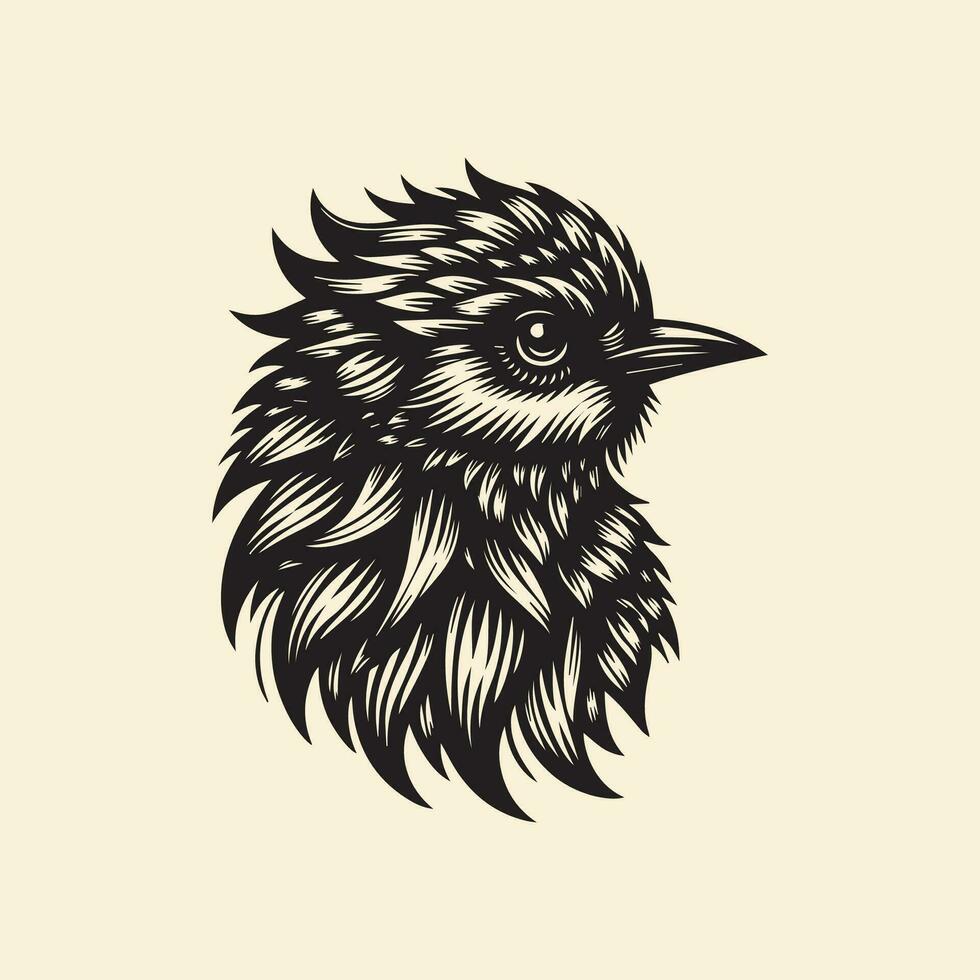 águila cabeza vector ilustración aislado en blanco antecedentes. tatuaje diseño elemento.