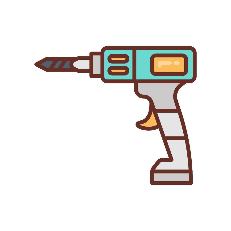 Drill icon in vector. Illustration vector