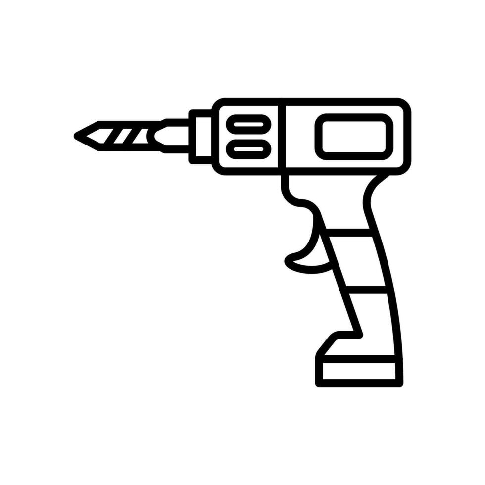 Drill icon in vector. Illustration vector