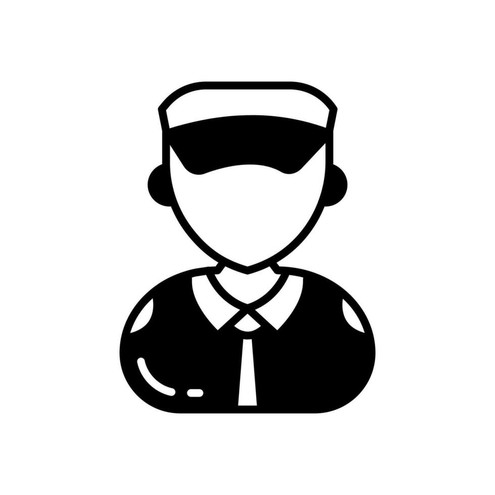 Pilot icon in vector. Illustration vector