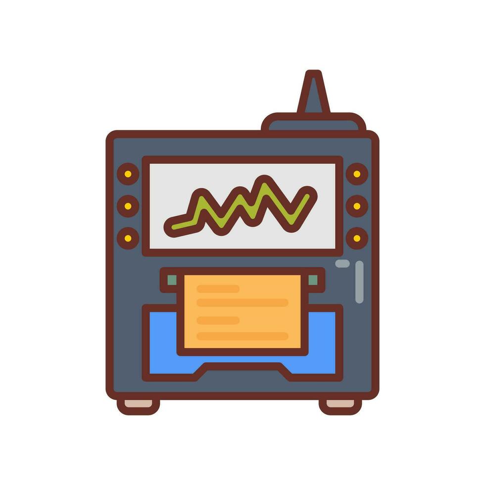 Seismometer icon in vector. Illustration vector