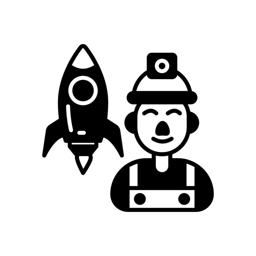 Aerospace Engineer icon in vector. Illustration vector