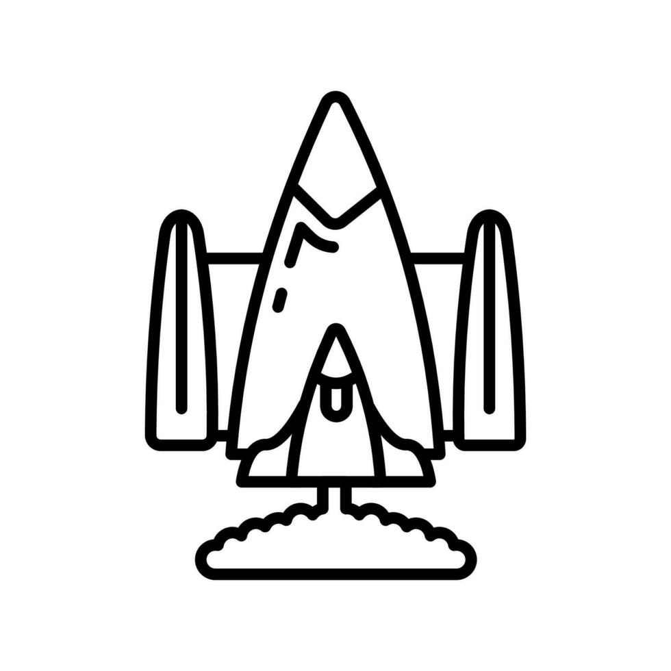 Rocket Start icon in vector. Illustration vector