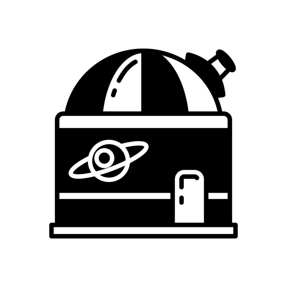 espacio observación icono en vector. ilustración vector