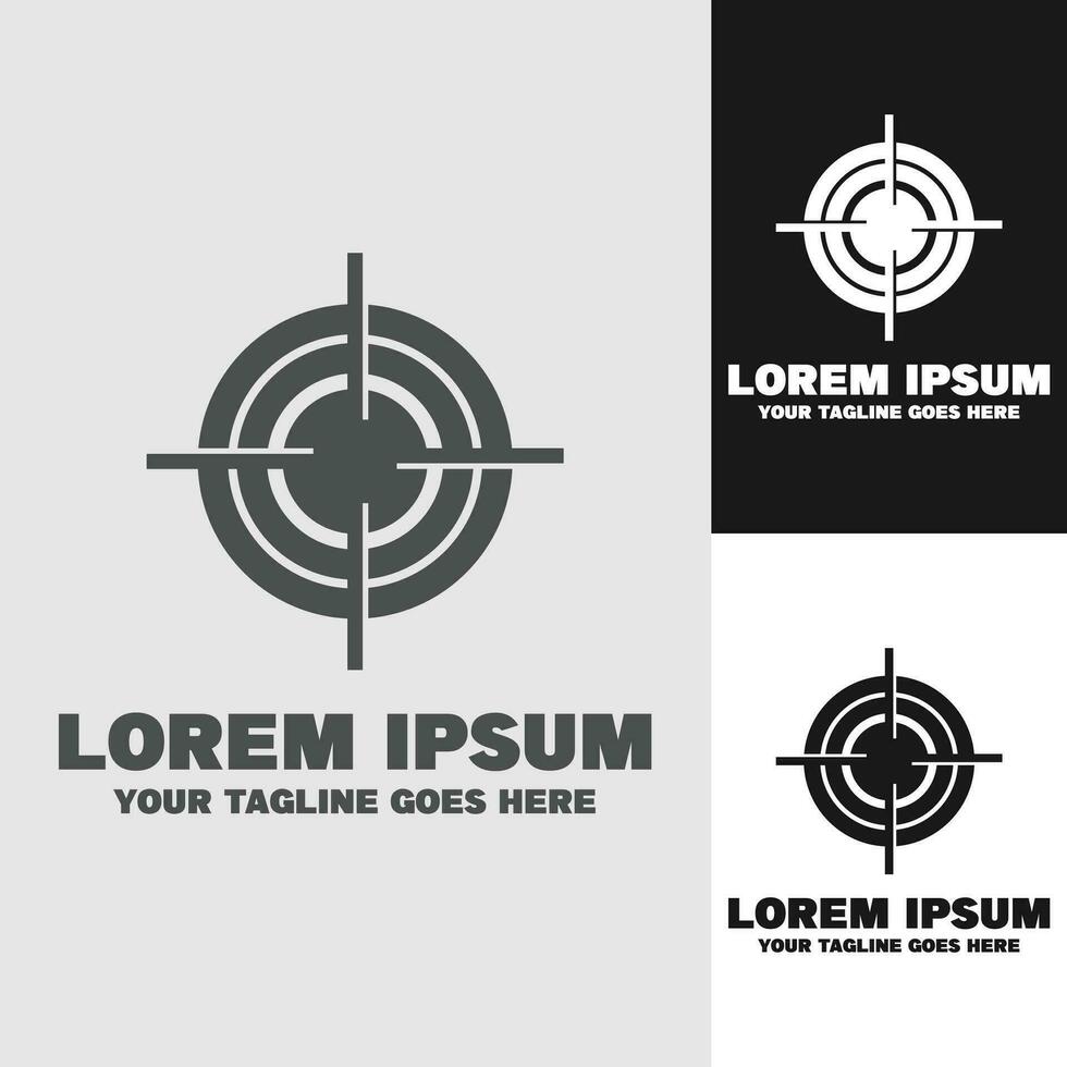 Target Gun Logo vector