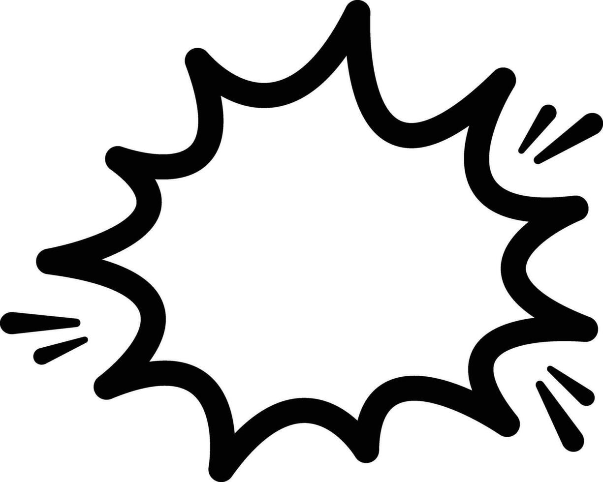 Bubble bursting shape icon in line. isolated on bubbles starburst and sunburst of empty comic speech bubbles different Sound effects halftone shadows. vector for apps web