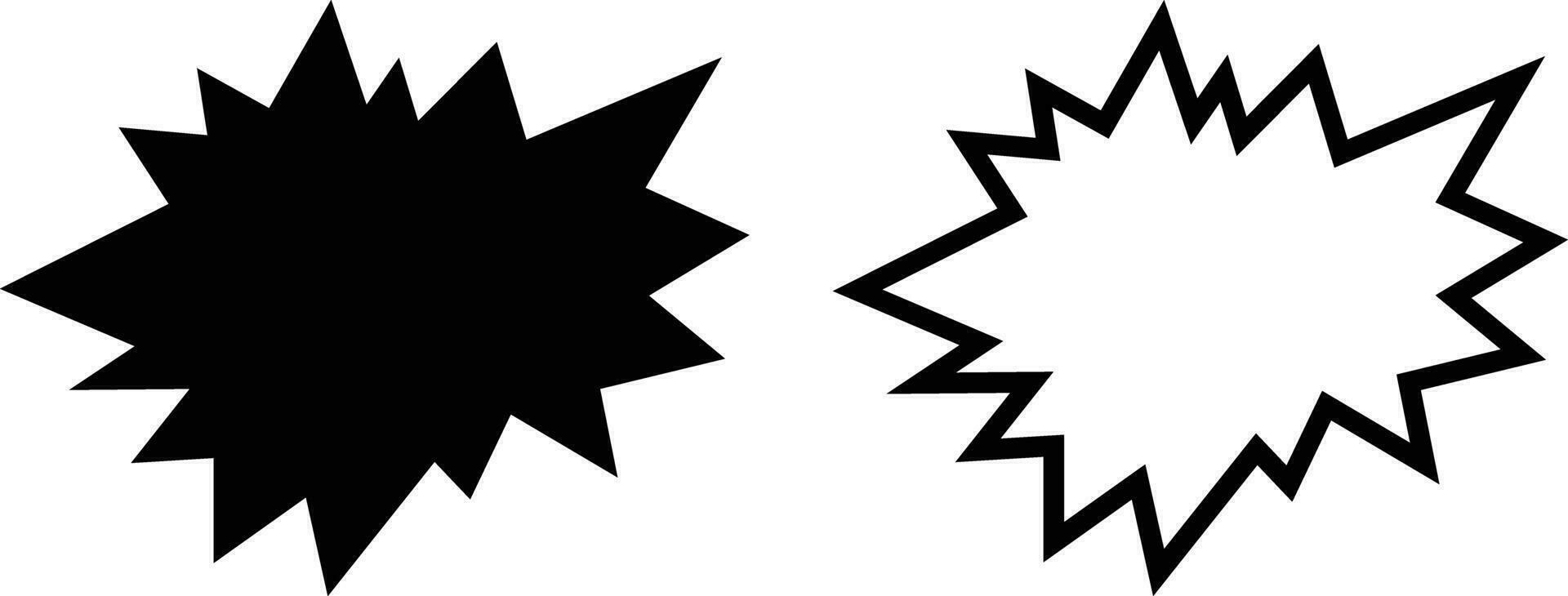 Bubble bursting shape icon in flat, line set. isolated on  bubbles starburst and sunburst of comic speech bubbles different Sound effects halftone shadows. vector for apps web