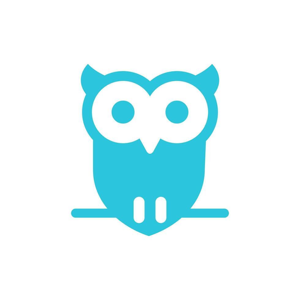 Owl, wisdom education sign icon. From blue icon set vector