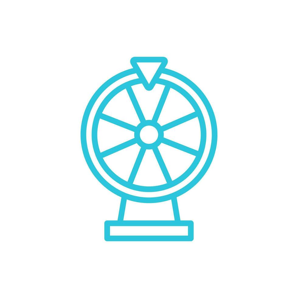 Fortune wheel. From blue icon set. vector