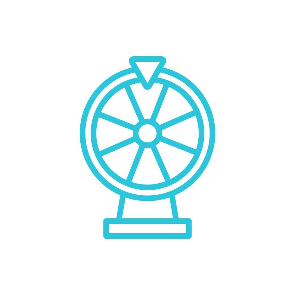 Fortune wheel. From blue icon set. vector