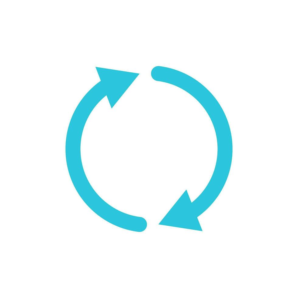 Rotate, Big Change icon, Two arrows. From blue icon set. vector