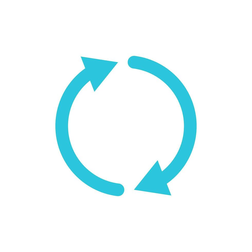 Rotate, Big Change icon, Two arrows. From blue icon set. vector