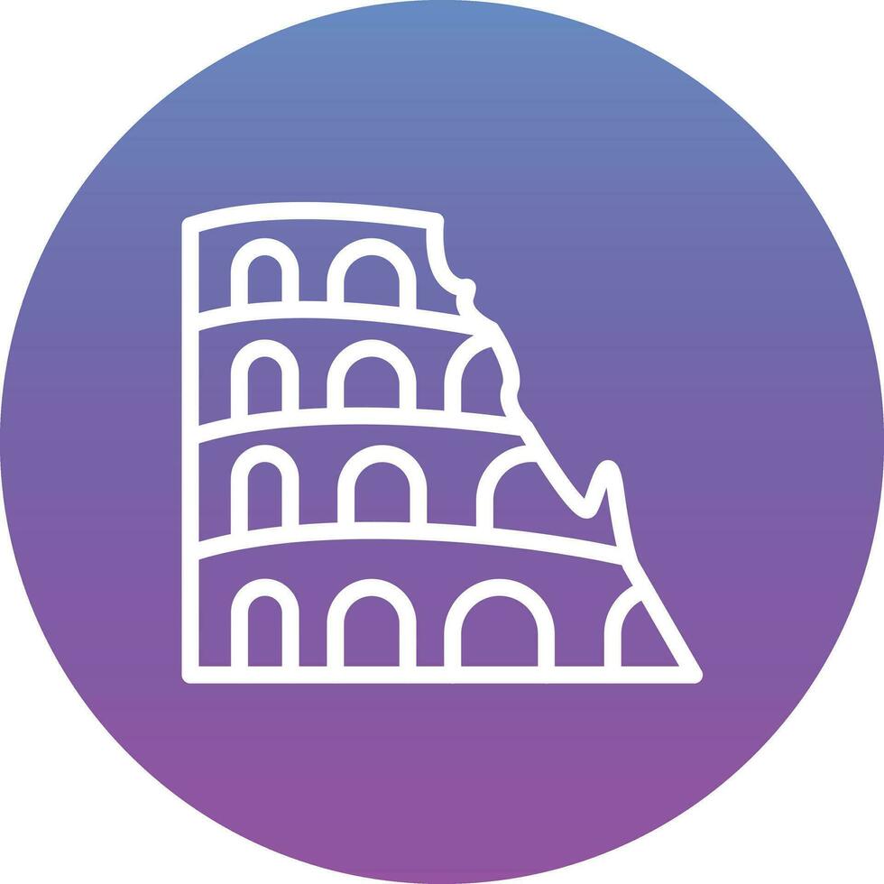 coliseo vector icono