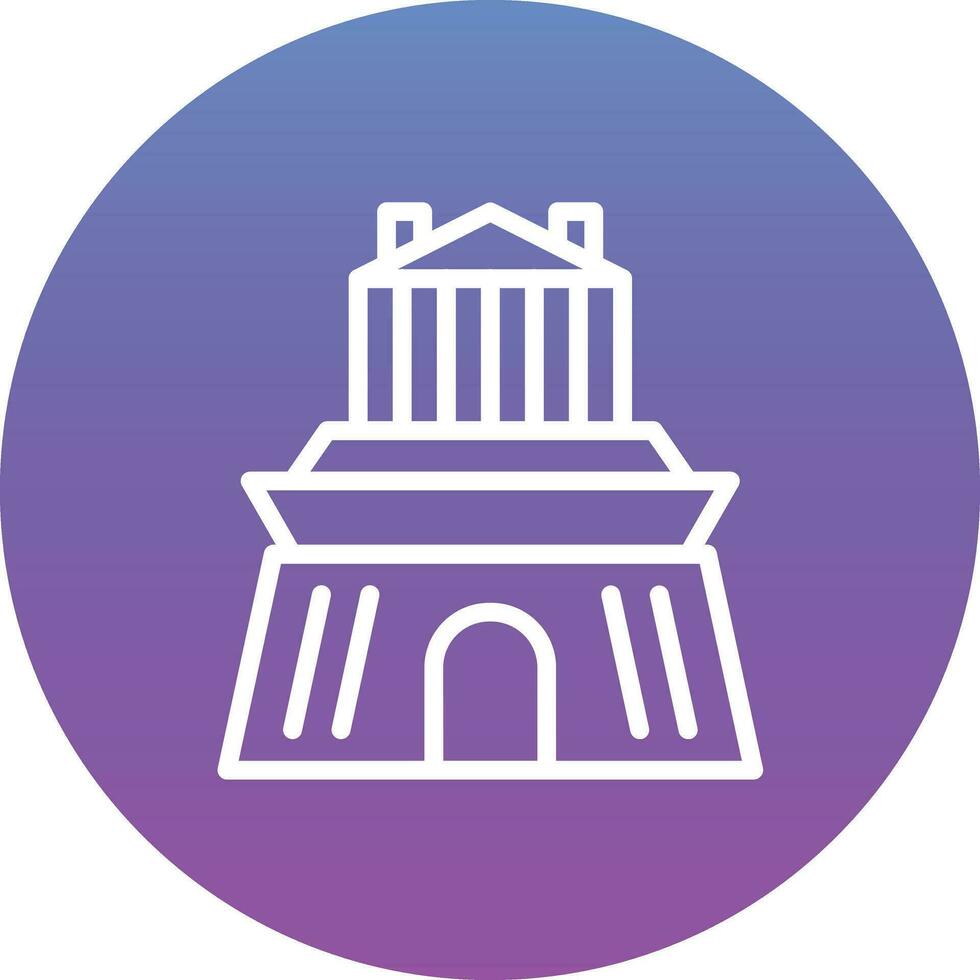 Halicarnassus Mausoleum Vector Icon