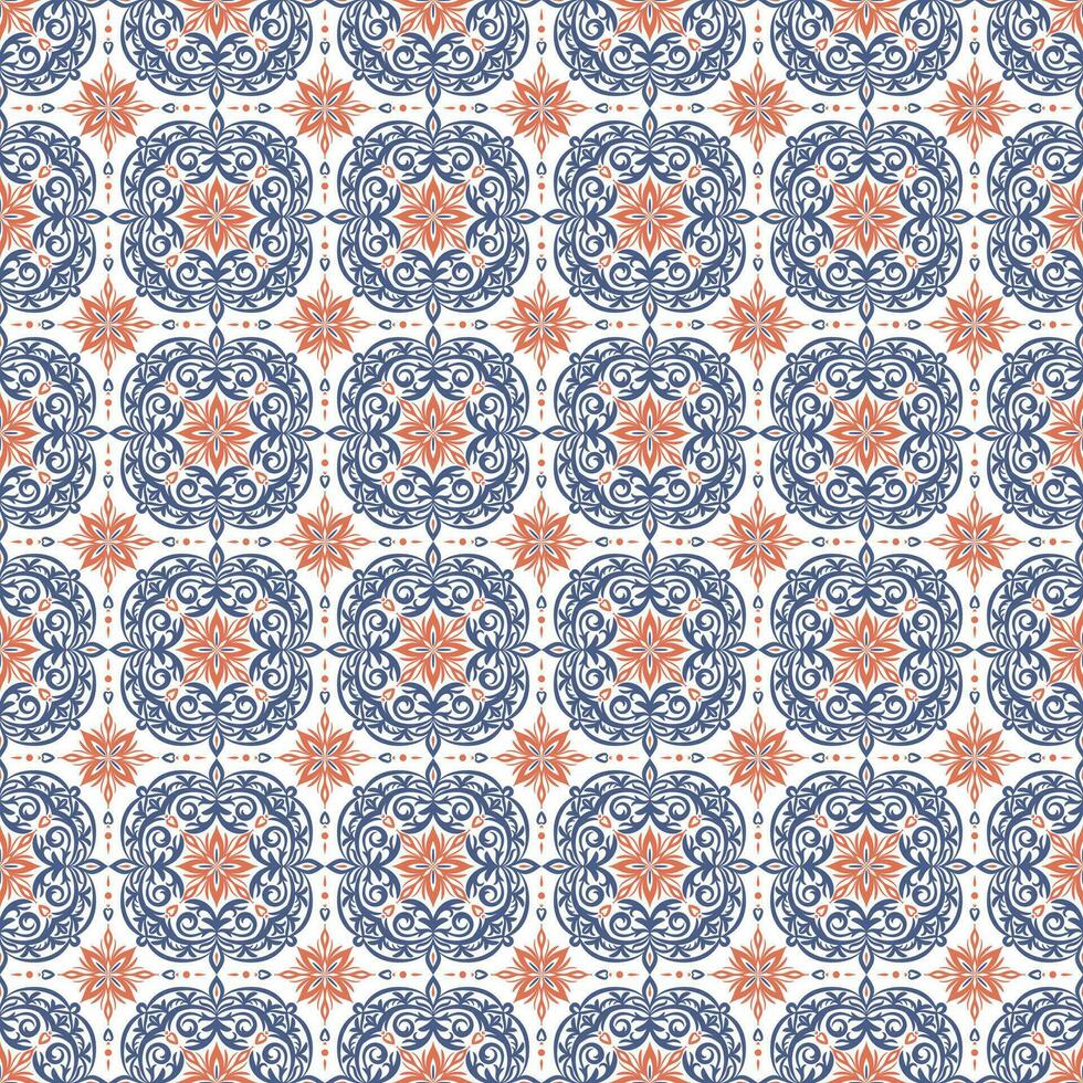 Seamless pattern with classic ornament. Bright background with ornaments for fabric, ceramic tiles, wallpapers, design. Textile print for arabic scarf vector