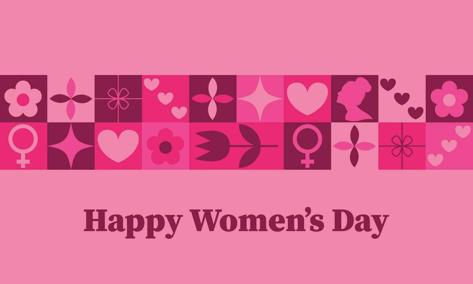International womens day abstract background. 8 march modern poster with geometric pattern. Vector illustration