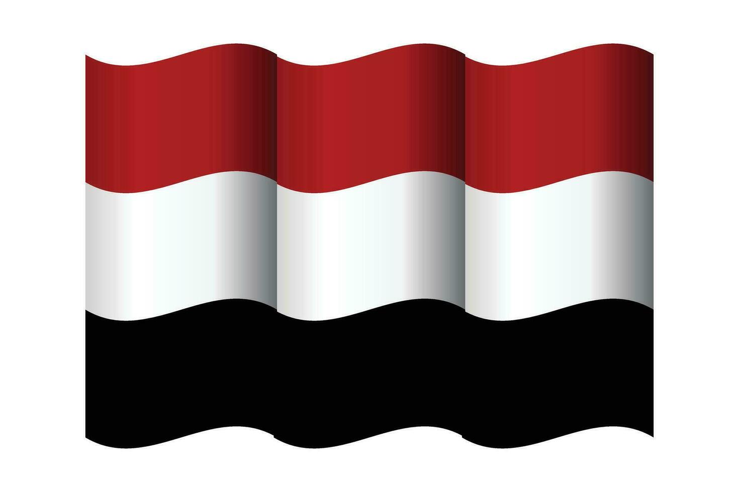 Yemen flag. Flag of Yemen vector page symbol for web site design. Yemen flag logo, app, UI. Yemen flag Vector illustration, EPS10